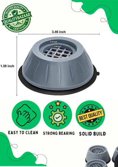 Anti Vibration Pads For Washing Machine - 4 Pcs